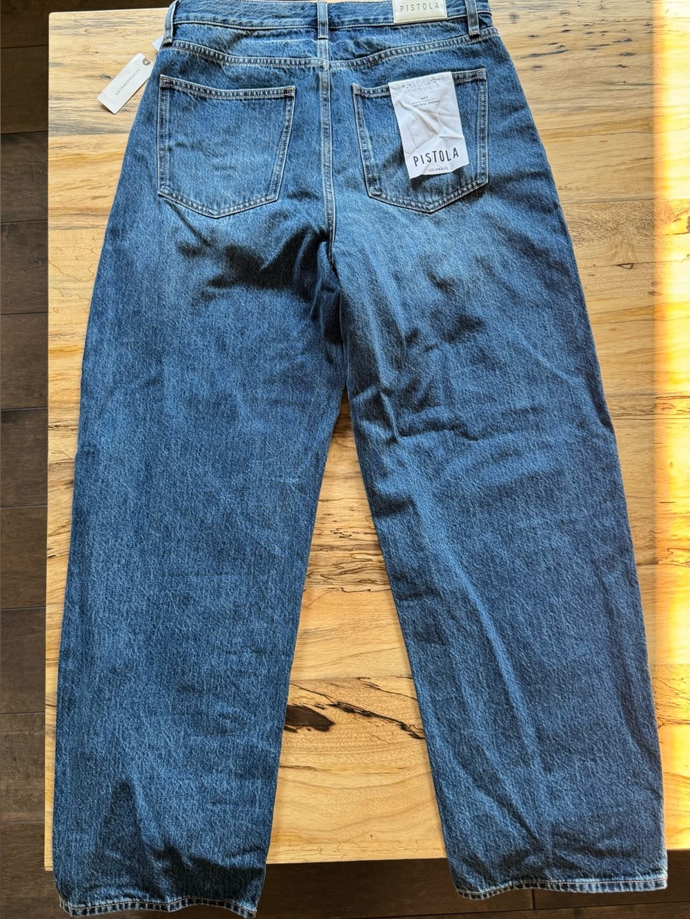 Pistola Wes High Rise Barrel Jeans NWT - Picture 3 of 3